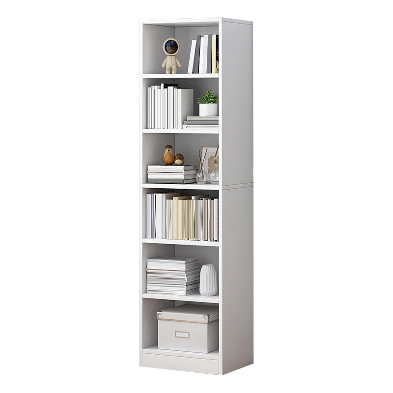 Contemporáneo Back Back Book Stant Engineered Wood Bookcase con estantes