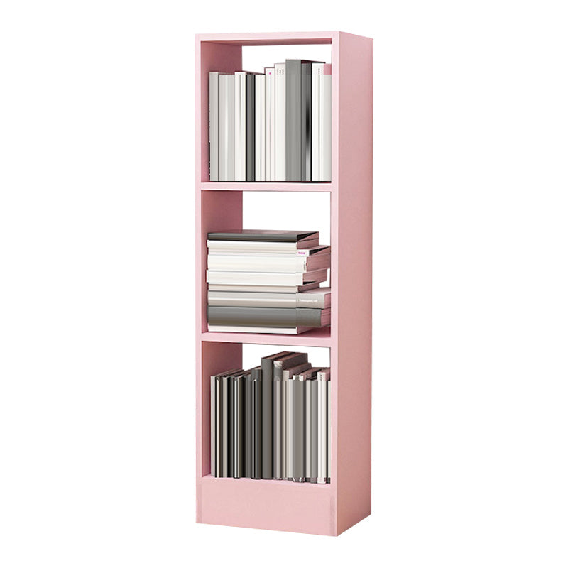 Contemporáneo Back Back Book Stant Engineered Wood Bookcase con estantes