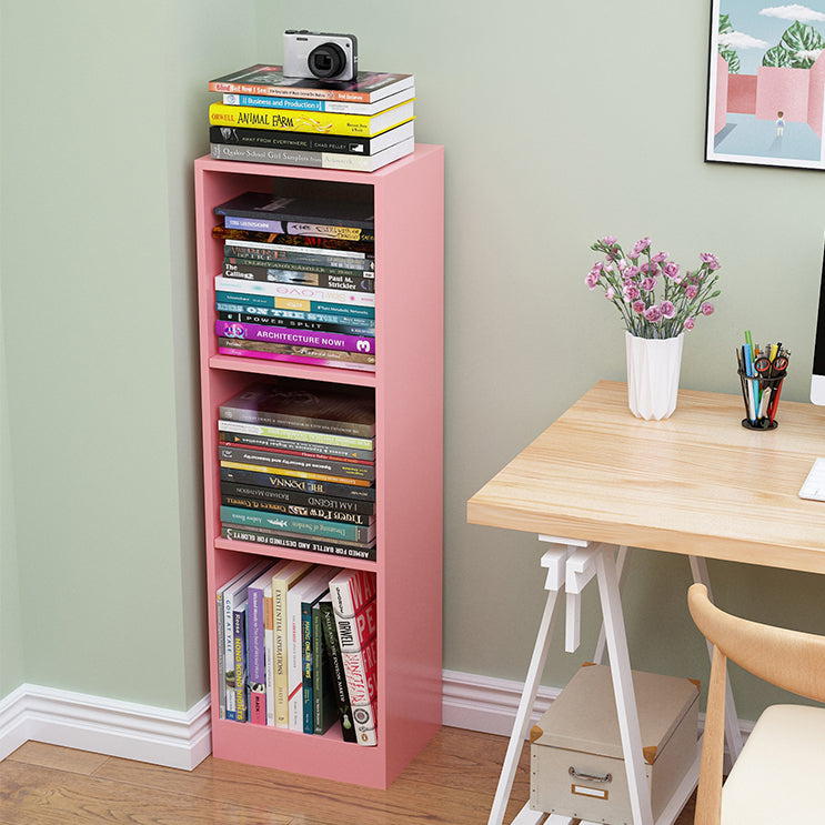 Contemporáneo Back Back Book Stant Engineered Wood Bookcase con estantes