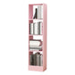 Contemporáneo Back Back Book Stant Engineered Wood Bookcase con estantes