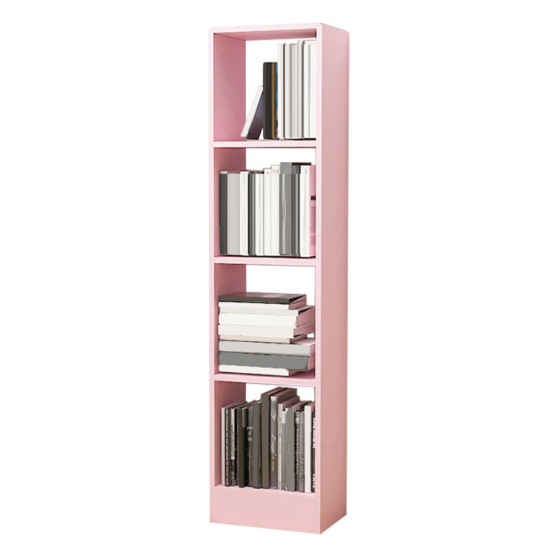 Contemporáneo Back Back Book Stant Engineered Wood Bookcase con estantes