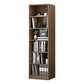 Contemporáneo Back Back Book Stant Engineered Wood Bookcase con estantes
