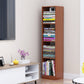 Contemporáneo Back Back Book Stant Engineered Wood Bookcase con estantes