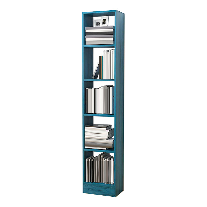 Contemporáneo Back Back Book Stant Engineered Wood Bookcase con estantes