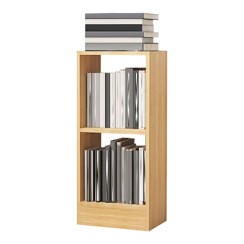 Contemporáneo Back Back Book Stant Engineered Wood Bookcase con estantes