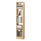 Contemporáneo Back Back Book Stant Engineered Wood Bookcase con estantes