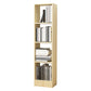 Contemporáneo Back Back Book Stant Engineered Wood Bookcase con estantes