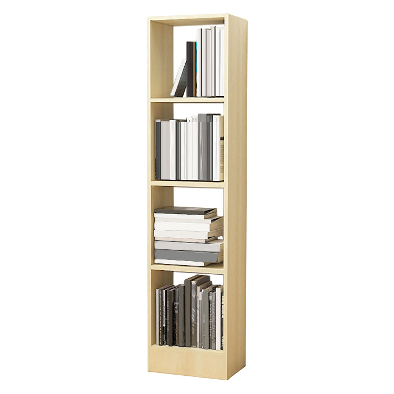Contemporáneo Back Back Book Stant Engineered Wood Bookcase con estantes