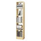 Contemporáneo Back Back Book Stant Engineered Wood Bookcase con estantes