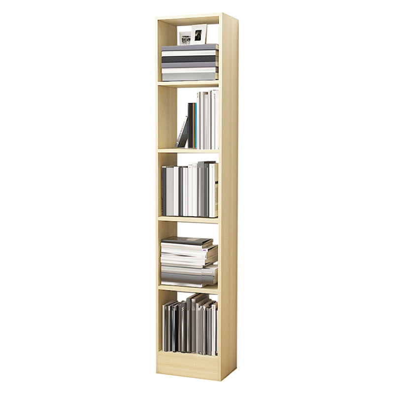 Contemporáneo Back Back Book Stant Engineered Wood Bookcase con estantes