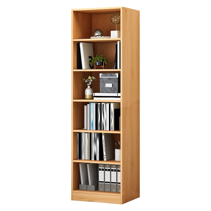 Contemporáneo Back Back Book Stant Engineered Wood Bookcase con estantes