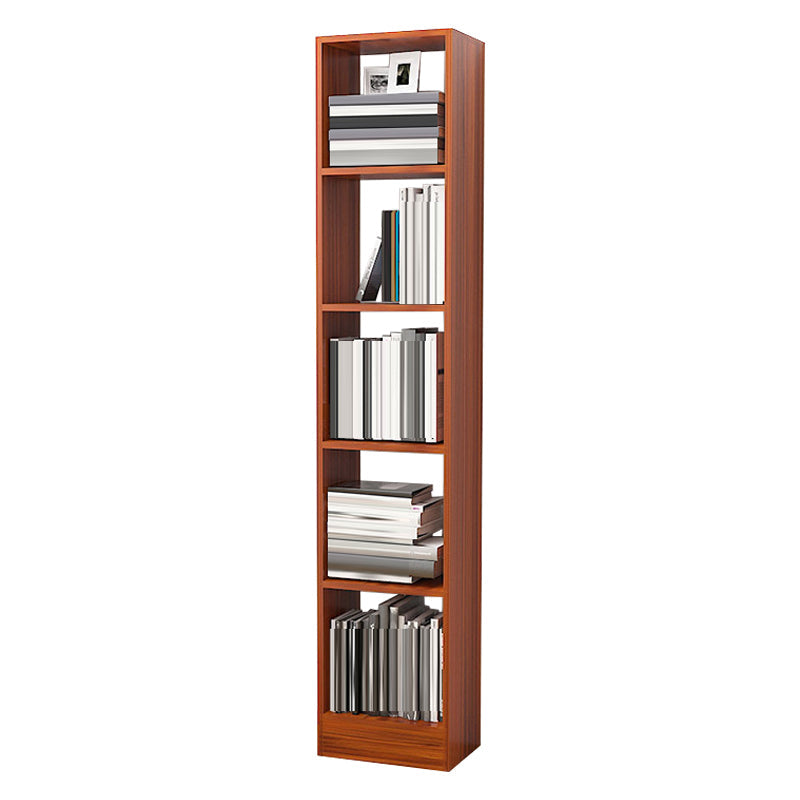 Contemporáneo Back Back Book Stant Engineered Wood Bookcase con estantes