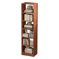 Contemporáneo Back Back Book Stant Engineered Wood Bookcase con estantes