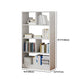 Contemporáneo Back Back Book Stant Engineered Wood Bookcase con estantes