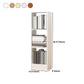 Contemporáneo Back Back Book Stant Engineered Wood Bookcase con estantes