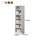 Contemporáneo Back Back Book Stant Engineered Wood Bookcase con estantes