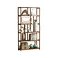 Contemporary Brown Etagere Libro scaffale aperto libreria verticale con cassetti