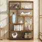 Contemporary Brown Etagere Libro scaffale aperto libreria verticale con cassetti