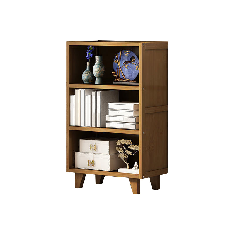 Contemporary Brown Etagere Libro scaffale aperto libreria verticale con cassetti