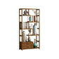 Contemporary Brown Etagere Libro scaffale aperto libreria verticale con cassetti