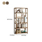 Contemporary Brown Etagere Libro scaffale aperto libreria verticale con cassetti