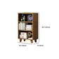 Contemporary Brown Etagere Libro scaffale aperto libreria verticale con cassetti