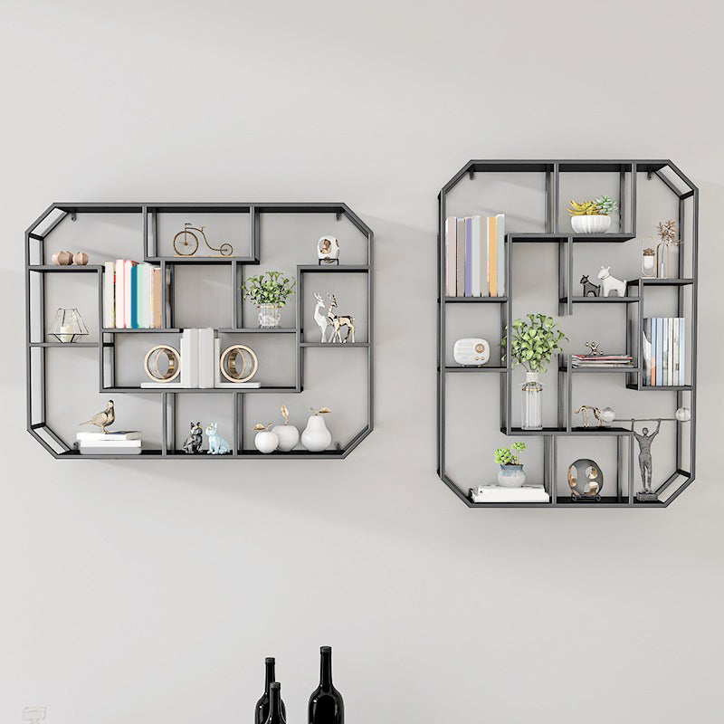 7.1" W Wall Unit Book Shelf Metal Open Shelf Bookcase for Home Clearhalo 'Bookcases' 'furn' 'furn_bookcases' 'Furniture' 'Office Furniture' 5934912