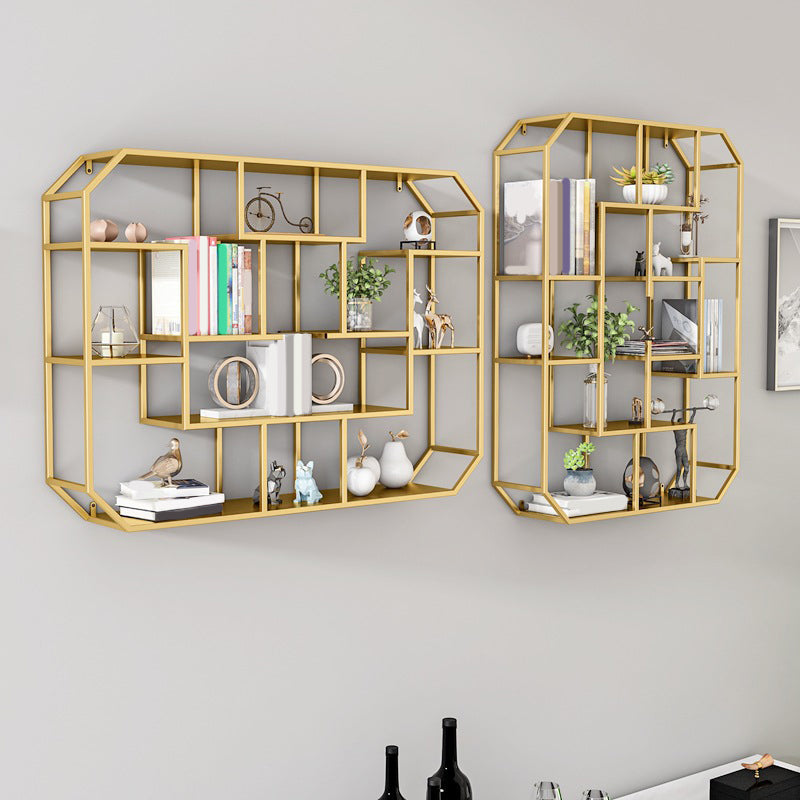 7.1" W Wall Unit Book Shelf Metal Open Shelf Bookcase for Home Clearhalo 'Bookcases' 'furn' 'furn_bookcases' 'Furniture' 'Office Furniture' 5934915