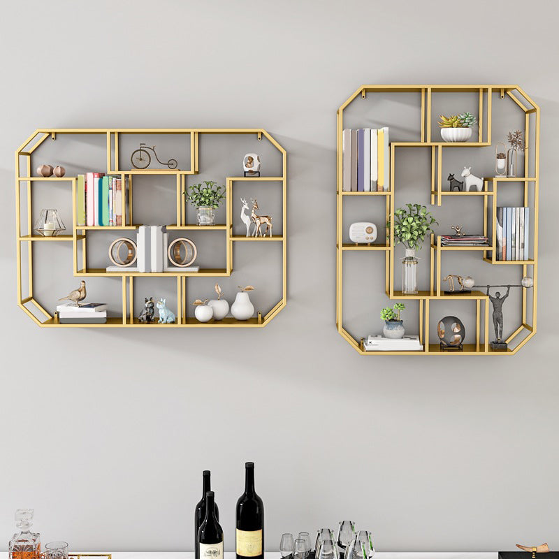 7.1" W Wall Unit Book Shelf Metal Open Shelf Bookcase for Home Clearhalo 'Bookcases' 'furn' 'furn_bookcases' 'Furniture' 'Office Furniture' 5934919