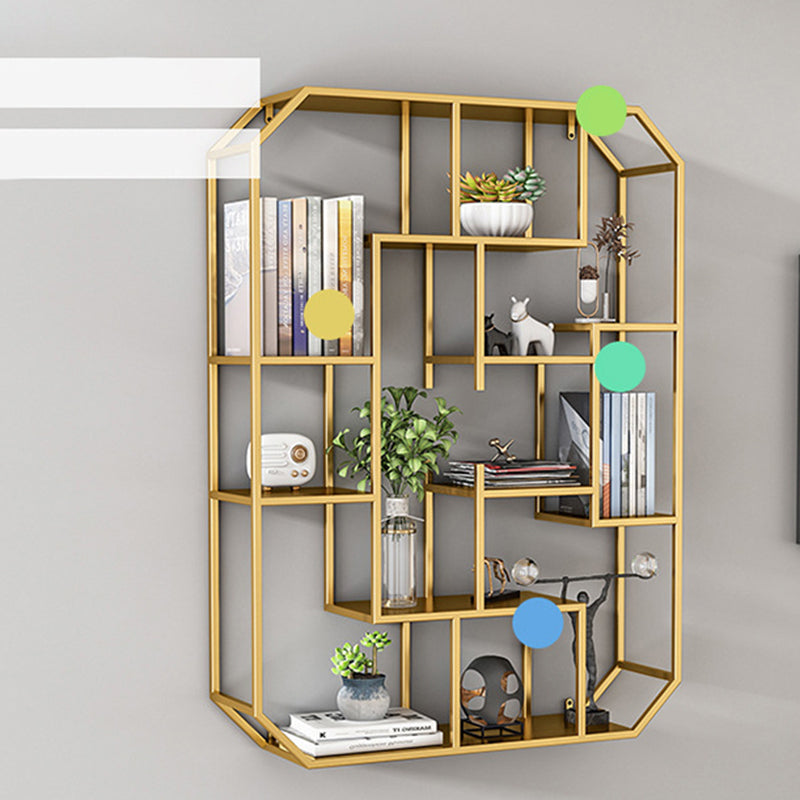 7.1" W Wall Unit Book Shelf Metal Open Shelf Bookcase for Home Clearhalo 'Bookcases' 'furn' 'furn_bookcases' 'Furniture' 'Office Furniture' 5934922