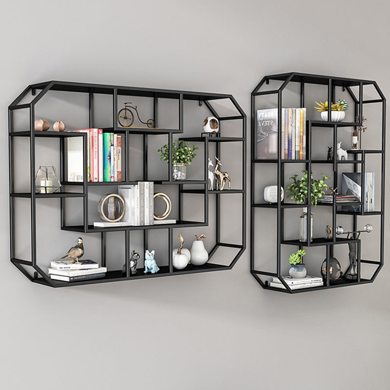 7.1" W Wall Unit Book Shelf Metal Open Shelf Bookcase for Home Clearhalo 'Bookcases' 'furn' 'furn_bookcases' 'Furniture' 'Office Furniture' 5934926