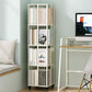 13.8" Wide Book Shelf Beige Stackable Bookcase Closed Back Vertical