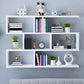 Wall Unit Open Book Shelf Modern Engineered Wood Shelf Bookcase for Home 47"L x 8"W x 31"H White Clearhalo 'Bookcases' 'furn' 'furn_bookcases' 'Furniture' 'Office Furniture' 5934957