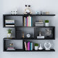 Wall Unit Open Book Shelf Modern Engineered Wood Shelf Bookcase for Home 47"L x 8"W x 31"H Black Clearhalo 'Bookcases' 'furn' 'furn_bookcases' 'Furniture' 'Office Furniture' 5934970