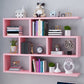 Wall Unit Open Book Shelf Modern Engineered Wood Shelf Bookcase for Home 47"L x 8"W x 31"H Pink Clearhalo 'Bookcases' 'furn' 'furn_bookcases' 'Furniture' 'Office Furniture' 5934982