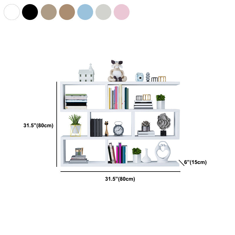 Wall Unit Open Book Shelf Modern Engineered Wood Shelf Bookcase for Home Clearhalo 'Bookcases' 'furn' 'furn_bookcases' 'Furniture' 'Office Furniture' 5934985