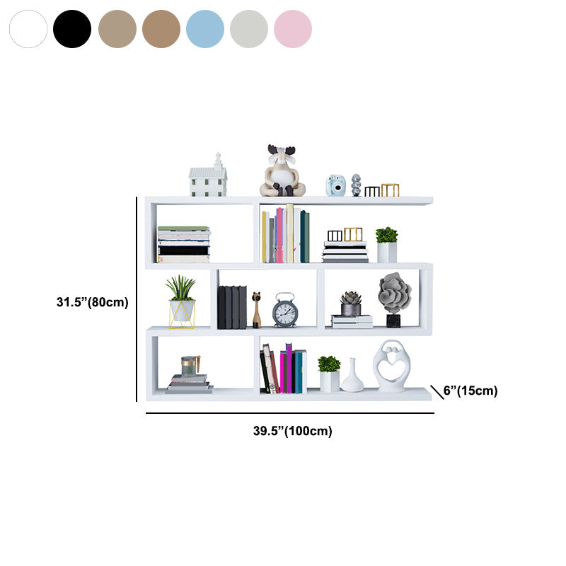 Wall Unit Open Book Shelf Modern Engineered Wood Shelf Bookcase for Home Clearhalo 'Bookcases' 'furn' 'furn_bookcases' 'Furniture' 'Office Furniture' 5934986
