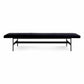 13.78" Wide Modern Bench Upholstered Entryway Bench with Cushioned Black Clearhalo 'Benches' 'Chairs & Seating' 'furn' 'furn_benches' 'Furniture' 'Living Room Furniture' 5935008