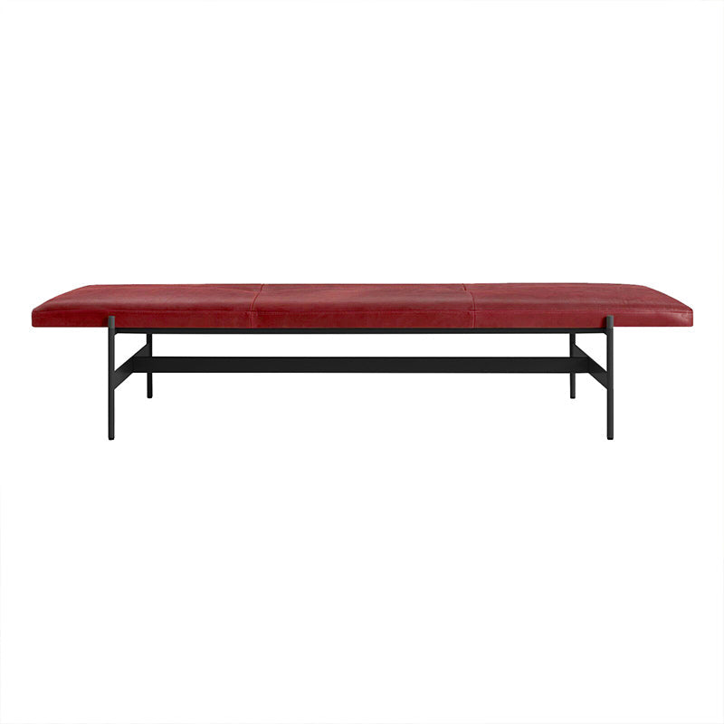 13.78" Wide Modern Bench Upholstered Entryway Bench with Cushioned Red Clearhalo 'Benches' 'Chairs & Seating' 'furn' 'furn_benches' 'Furniture' 'Living Room Furniture' 5935009