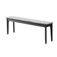 11.8" Wide Modern Seating Bench Solid Wood Ottoman Bench with Legs Smoke Gray Clearhalo 'Benches' 'Chairs & Seating' 'furn' 'furn_benches' 'Furniture' 'Living Room Furniture' 5935019