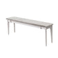 11.8" Wide Modern Seating Bench Solid Wood Ottoman Bench with Legs Off-White Clearhalo 'Benches' 'Chairs & Seating' 'furn' 'furn_benches' 'Furniture' 'Living Room Furniture' 5935021