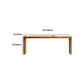 11.8" Wide Contemporary Seating Bench Solid Wood Bench with Legs Clearhalo 'Benches' 'Chairs & Seating' 'furn' 'furn_benches' 'Furniture' 'Living Room Furniture' 5935091