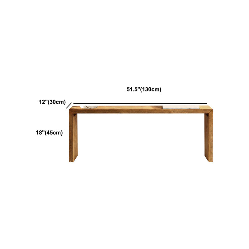 11.8" Wide Contemporary Seating Bench Solid Wood Bench with Legs Clearhalo 'Benches' 'Chairs & Seating' 'furn' 'furn_benches' 'Furniture' 'Living Room Furniture' 5935092
