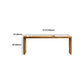 11.8" Wide Contemporary Seating Bench Solid Wood Bench with Legs Clearhalo 'Benches' 'Chairs & Seating' 'furn' 'furn_benches' 'Furniture' 'Living Room Furniture' 5935095