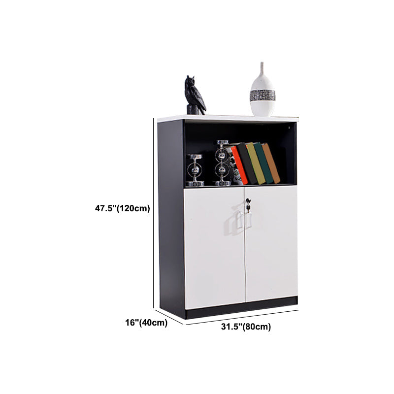 Archivo vertical moderno Babyet Detalle Gabinete de madera con estantes de almacenamiento