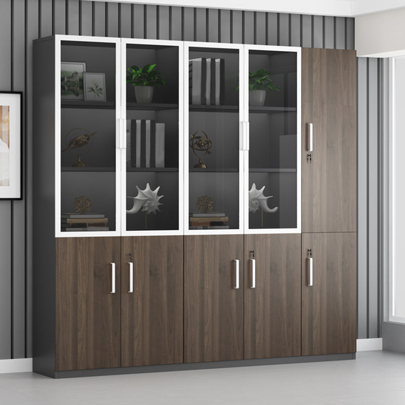 Estantes de almacenamiento de archivos de madera Archivo vertical de archivos con bloqueo para hogar u oficina