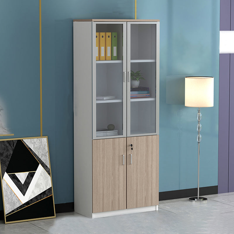 Estantes de almacenamiento de archivos de madera Archivo vertical de archivos con bloqueo para hogar u oficina