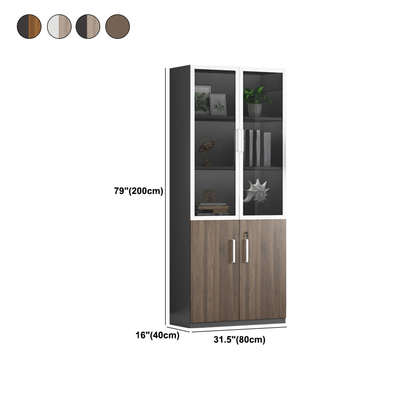 Estantes de almacenamiento de archivos de madera Archivo vertical de archivos con bloqueo para hogar u oficina