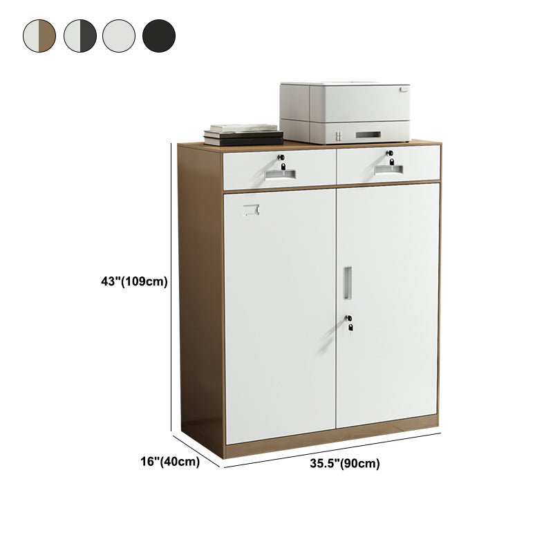 Modern Cabinet Wood Locking Drawers and Storage File Cabinet Clearhalo 'Filing Cabinets' 'filling_cabinets' 'furn' 'furn_filling_cabinets' 'Furniture' 'Office Furniture' 5935324