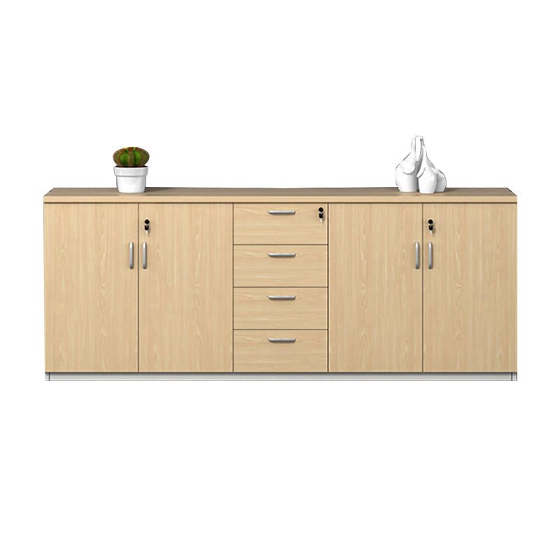 Contemporary File Cabinets Solid Wood Frame Key Lock Horizontal File Cabinet Office Clearhalo 'Filing Cabinets' 'filling_cabinets' 'furn' 'furn_filling_cabinets' 'Furniture' 'Office Furniture' 5935341